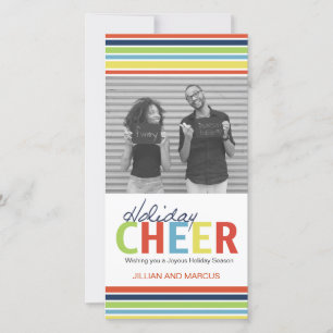 Customisable Holiday Cheer Photo Card