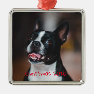 Customisable Holiday Family Pet Dog Metal Tree Decoration