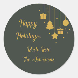 Customisable Holiday Letter and Gift Stickers
