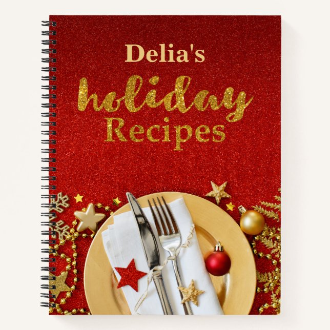 Customisable Holiday Recipe Book (Front)