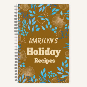 Customisable Holiday Recipe Write Your Own Notebook