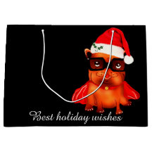 Customisable holiday santa bulldog