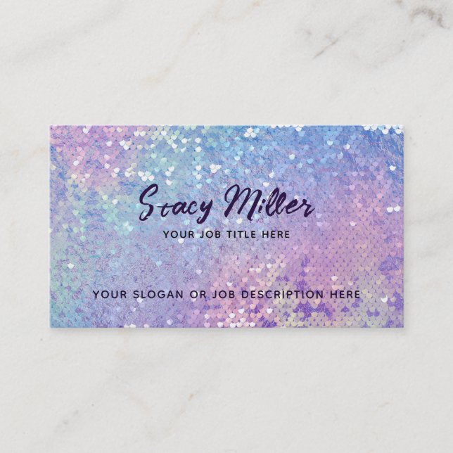 Customisable Holographic Business Cards (Front)