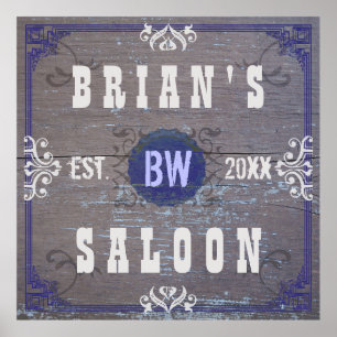 Customisable Home Bar Beer Saloon for Large Sizes Poster