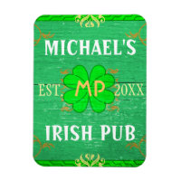Customisable Home Bar Irish Pub Green