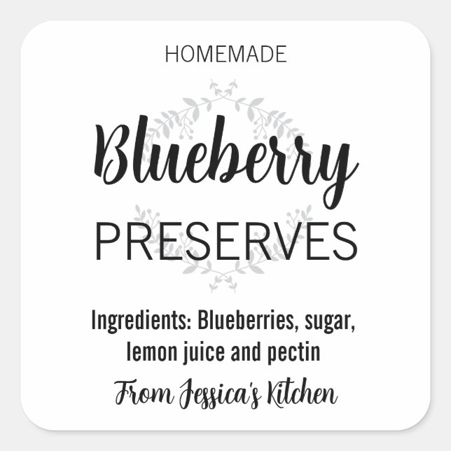 Customisable Homemade Label HM003_03sqv5 (Front)