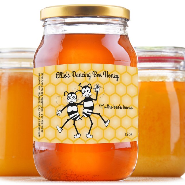 Customisable honey jar label (Creator Uploaded)
