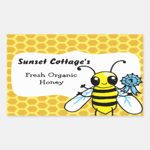 Customisable Honey jar Sticker