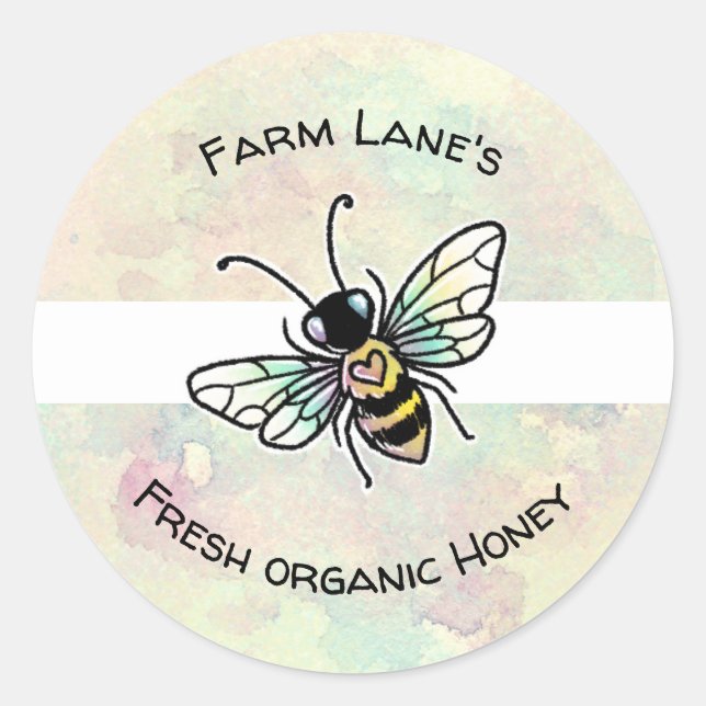 Customisable honey jar sticker (Front)