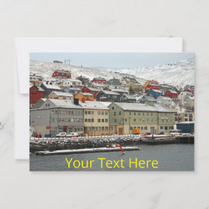Customisable Honningsvag, Norway card