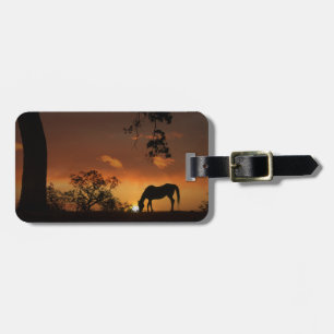Customisable Horse Luggage Tag