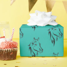 Customisable Horse Wrapping Paper 