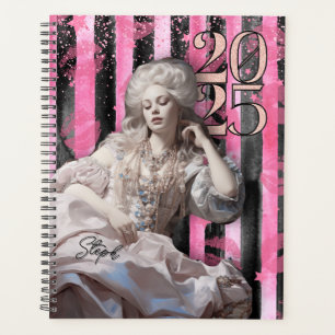 Customisable Hot Pink Marie Antoinette Inspired Planner