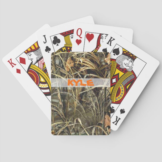 Customisable Hunting Camo Deck of Cards (Back)