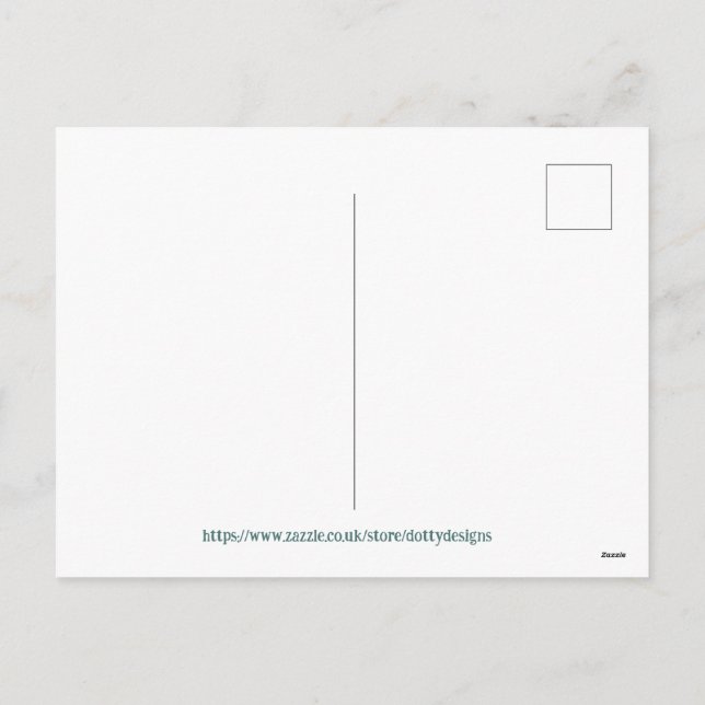  Customisable Hygge Scandinavian Minimalist   Holiday Postcard (Back)