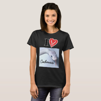 Customisable "I (Ball Python Heart) [YOUR SNAKE]" T-Shirt