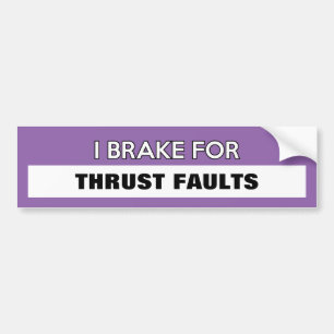 Customisable "I Brake For..." Bumper Sticker