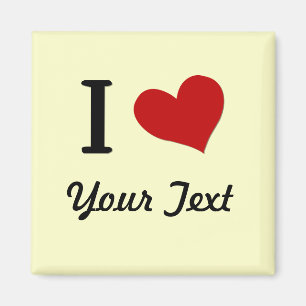 Customisable I Heart Magnet