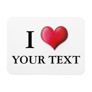 Customisable I Heart Magnet 0005