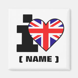 Customisable I Heart (Name) Magnet