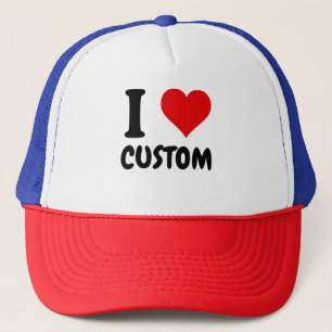Customisable I Love Custom Trucker Hat