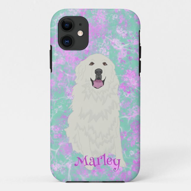 Customisable I love my Great Pyrenees  Case-Mate i iPhone Case (Back)