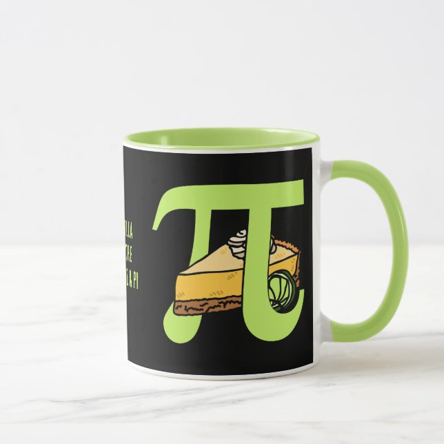 Customisable I LOVE PIE AND PI Day Mug (Right)