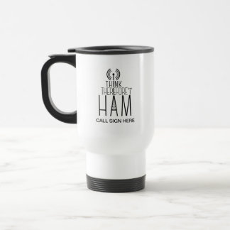 Customisable "I Think Therefore I Ham" Radio Mug