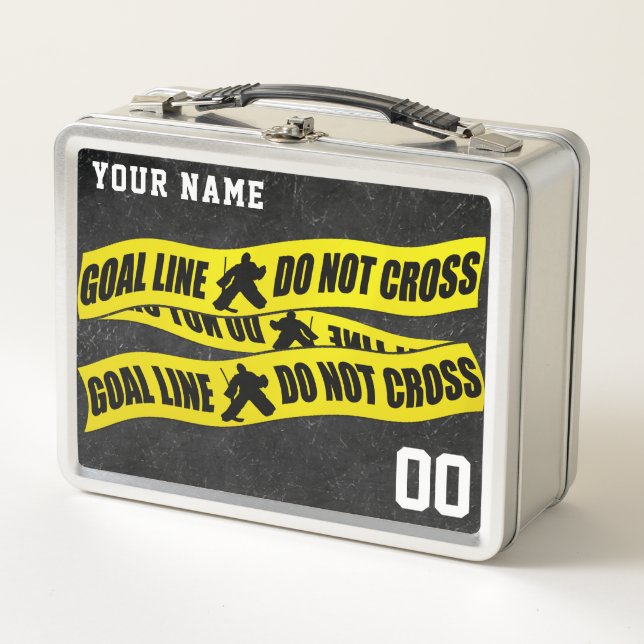 Customisable Ice Hockey Goalie Lunch Box (Front)