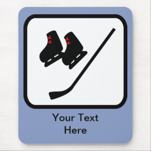 Customisable Ice Hockey Logo Mouse Mat