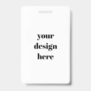 Customisable  ID badge