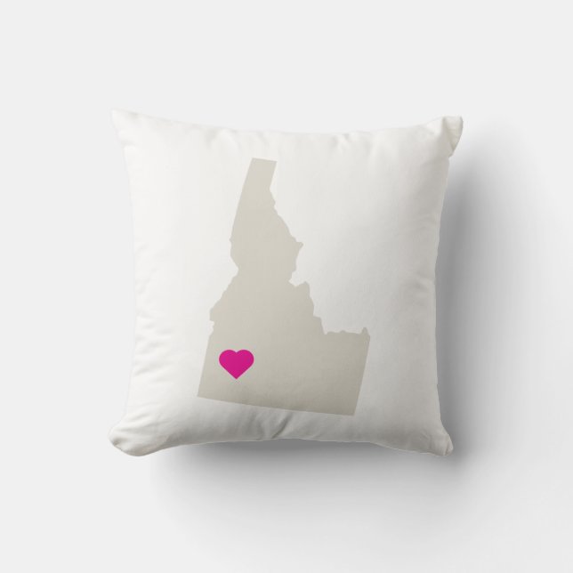Customisable Idaho State Love Reversible Pillow (Front)