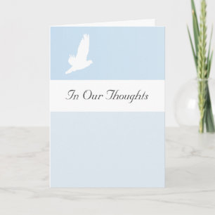 Customisable In Our Thoughts / Prayers Sympathy Card