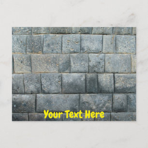 Customisable Inca wall Postcard
