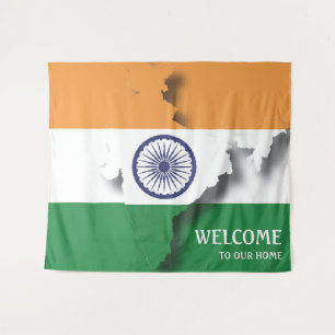 Customisable India Flag Tapestry