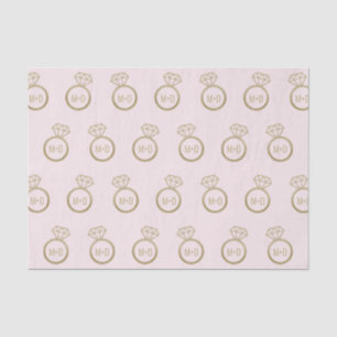 Customisable Initial Engagement Ring Tissue Paper