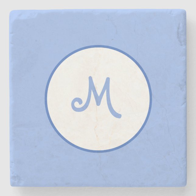 Customisable Initial  Stone Coaster (Front)