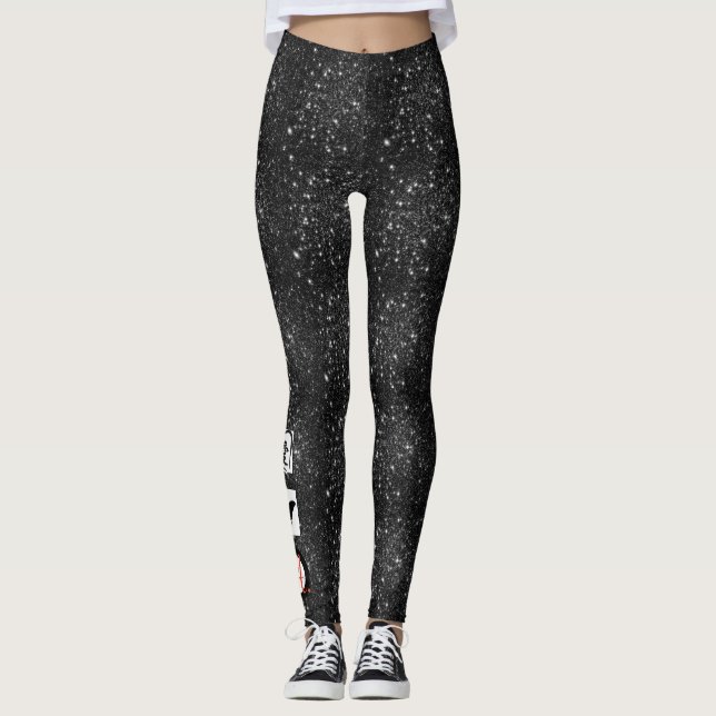 Customisable Initialling Leggings KANJI LOVE, (Front)