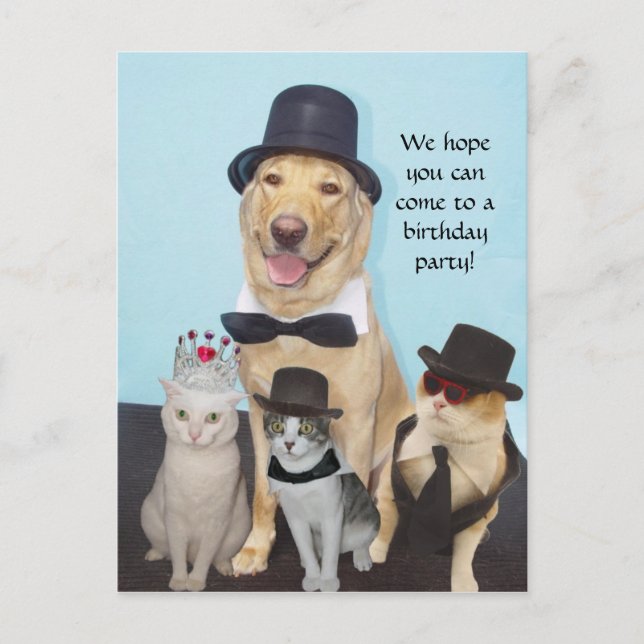 Customisable Invitation Postcard (Front)