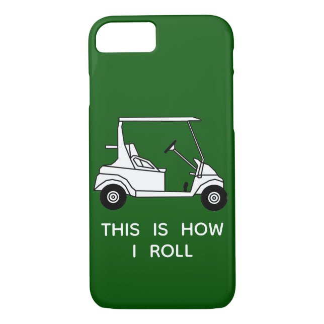 customisable iphone case with golf cart (Back)