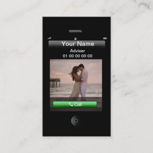 Customisable iPhone Design (with social buttons) Business Card