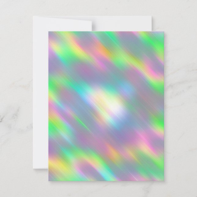 Customisable Iridescent Blank Card for Any Event (Front)