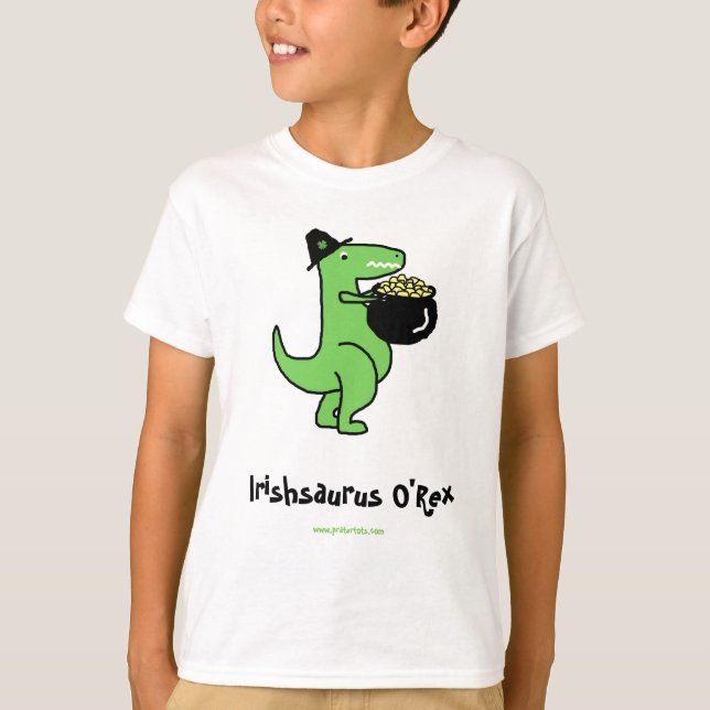 Customisable Irishsaurus O'Rex T-Shirt (Front)