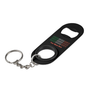 Customisable Italian Flag Keyring Bottle Opener