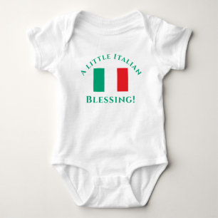 Customisable Italian Patriotic Baby Bodysuit