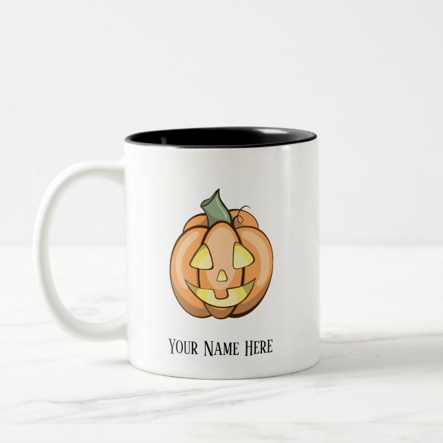 Customisable “Jackie The Pumpkin” Mug (Left)