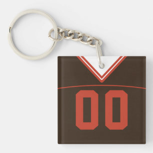 Customisable Jersey Keyring, Football Lacrosse Key Ring