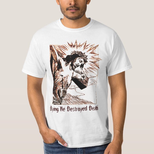 Customisable Jesus on Cross Shirt (Front)
