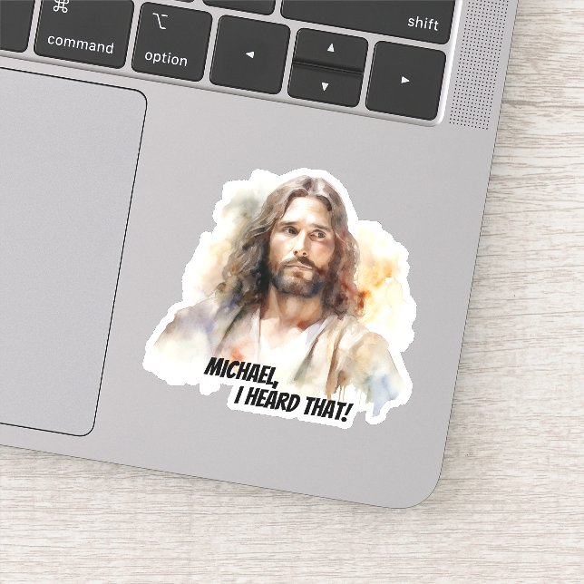 Customisable Jesus portrait - I heard that  (Detail)