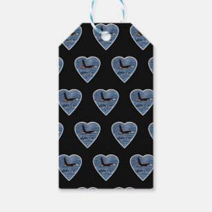 Customisable John Coe Orca Killer Whale Black Gift Tags